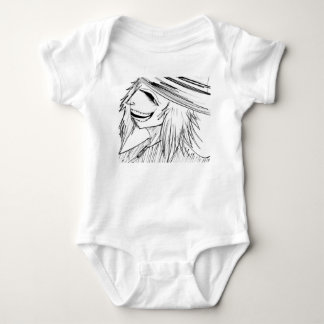 Dark Anime Fantasy Crow and Demon Art Baby Bodysuit