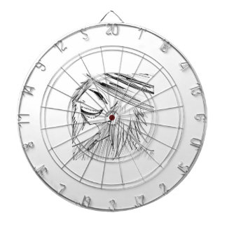 Dark Anime Fantasy Crow and Demon Art Dartboard