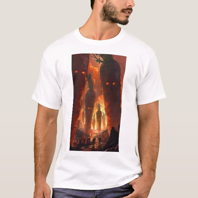Dark Apocalyptic Landscape T-Shirt (Front)