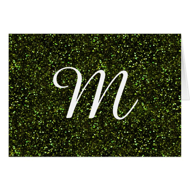 Dark Apple Green Glitter (Front Horizontal)