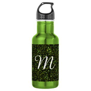Dark Apple Green Glitter 532 Ml Water Bottle