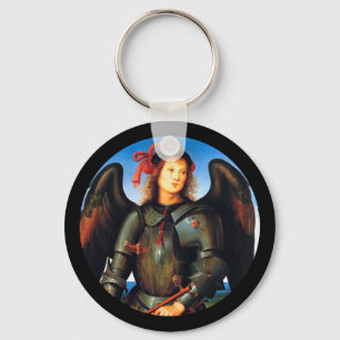 Dark Archangel Michael Key Ring