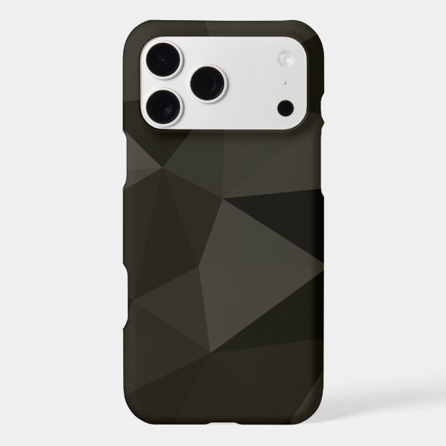 Dark army grey brown black geometric mesh pattern (Back)