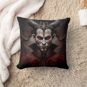 Dark Art Zorniger Teufel Motiv Cushion
