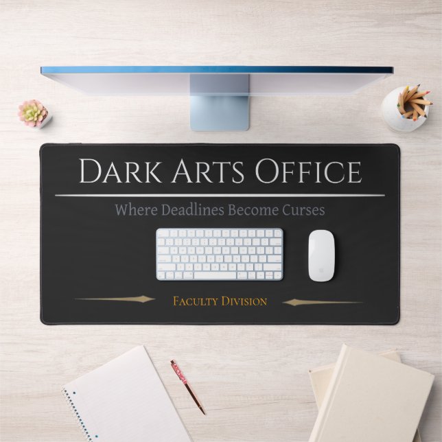 Dark Arts Desk Mat Gothic Office Wizard Decor (Office 1)