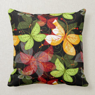 Dark Autumn Pattern Cushion