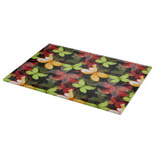 Dark Autumn Pattern Cutting Board