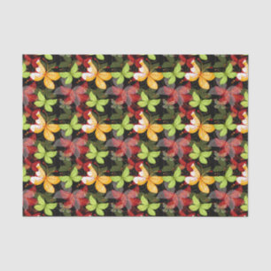 Dark Autumn Pattern Tissue Paper