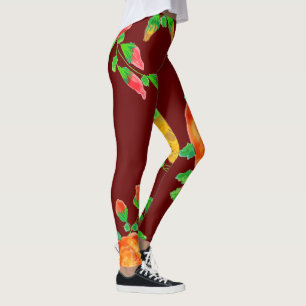 Dark Barn Red Leggings