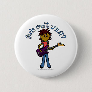 Dark Bass Player 6 Cm Round Badge