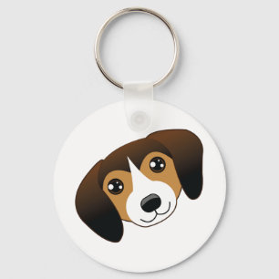 Dark Beagle Keychain