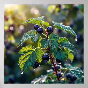🫐 Dark Berries For Kitchen Wall 🫐 Poster