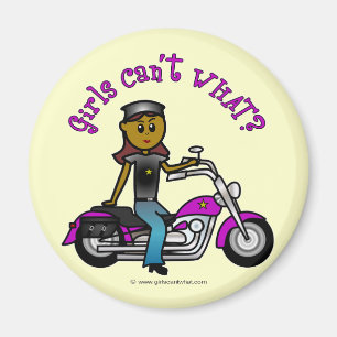 Dark Biker Girl Magnet