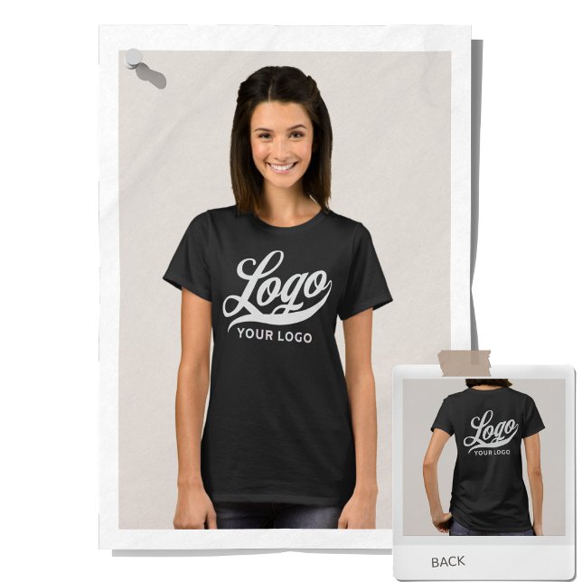 Dark Black Company Logo Swag Business Women T-Shirt (Creator Uploaded)