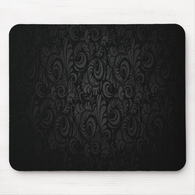 Dark Black Gothic Mouse Pad (Front)