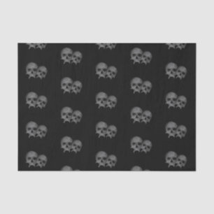 Dark Black Gothic Skull Halloween Costume Party Tissue Paper