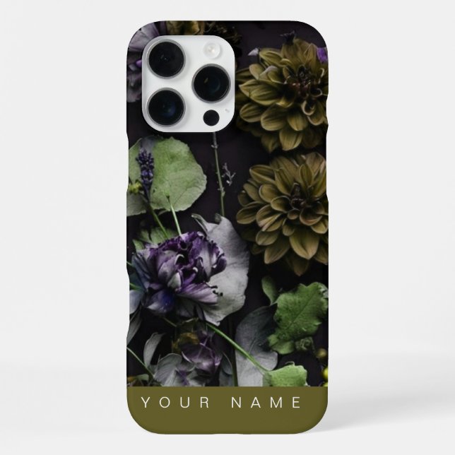 Dark Bloom Antique iPhone Case (Back)