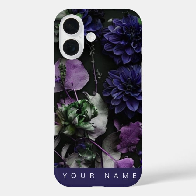Dark Bloom Blue Case-Mate iPhone Case (Back)