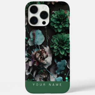 Dark Bloom Dark Green iPhone 16 Pro Max Case