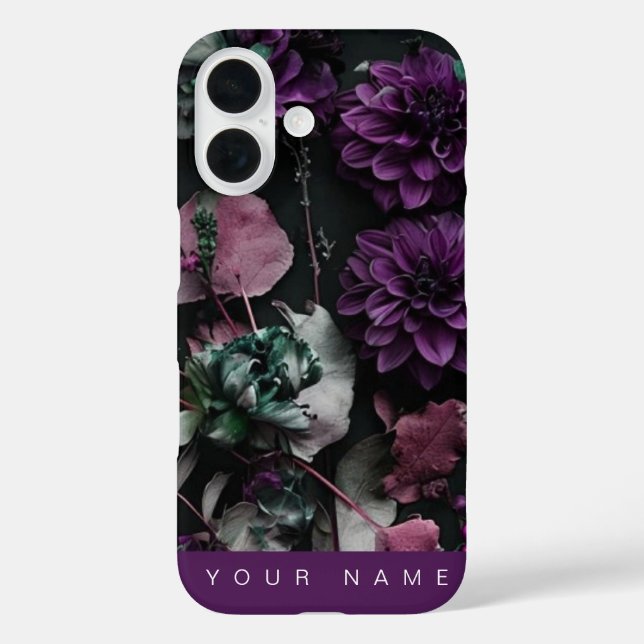 Dark Bloom Purple Case-Mate iPhone Case (Back)