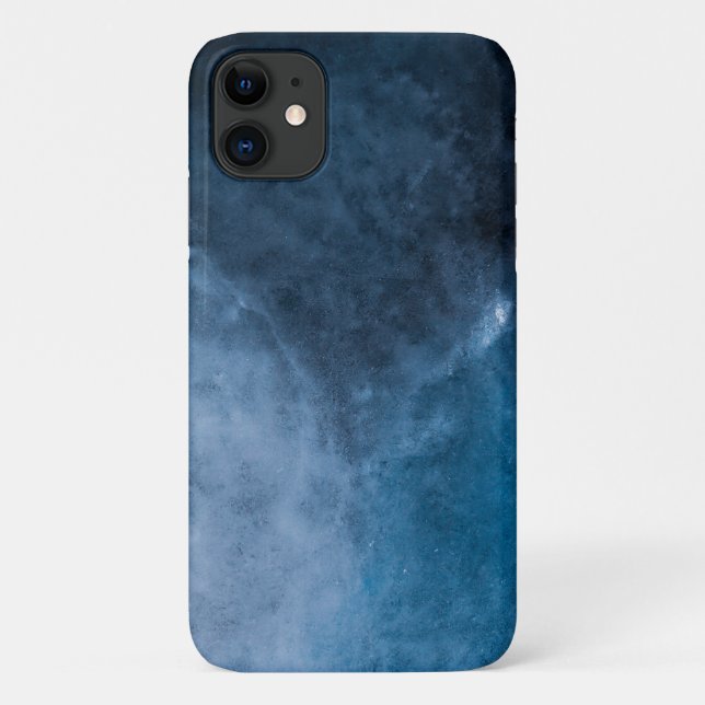 Dark Blue Abstract Art Photo Case-Mate iPhone Case (Back)