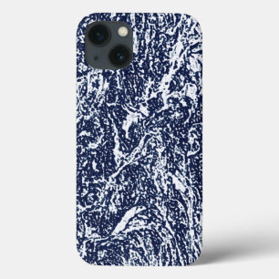 Dark Blue Abstract Pattern iPhone 13 Case