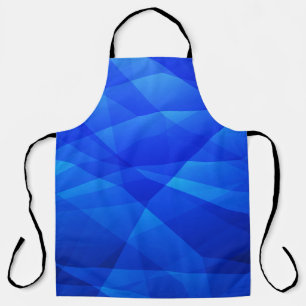 Dark BLUE abstract polygonal. Triangular geometric Apron