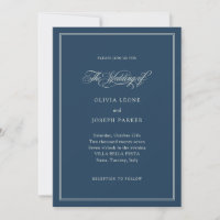 Dark Blue and Ivory | Italian Elegance Wedding