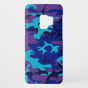 Dark Blue and Purple Camouflage Case-Mate Samsung Galaxy S9 Case