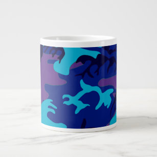 Dark Blue and Purple Camouflage Speciality Mug