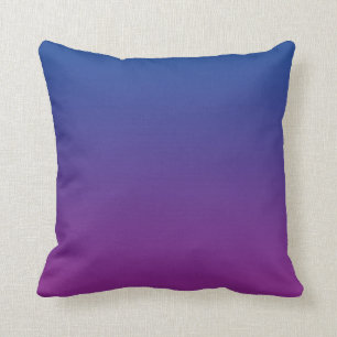 “Dark Blue And Purple Ombre” Cushion