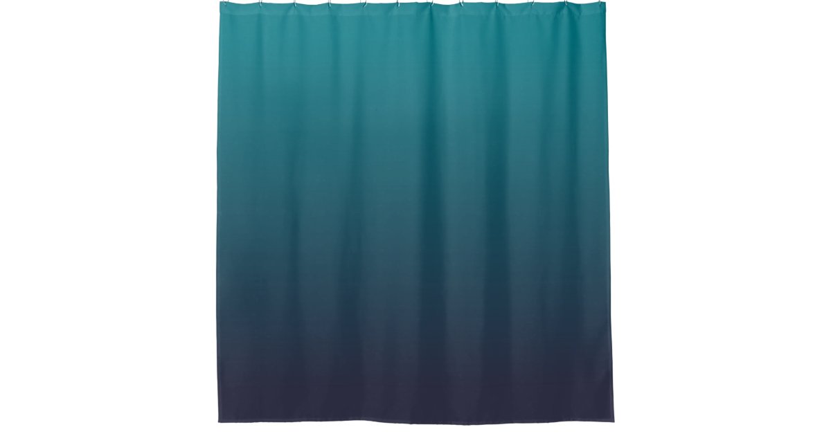 Dark Blue and Teal Ombre Shower Curtain | Zazzle.com.au