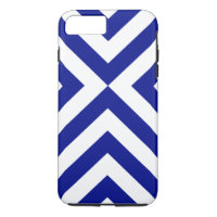 Dark Blue and White Chevrons