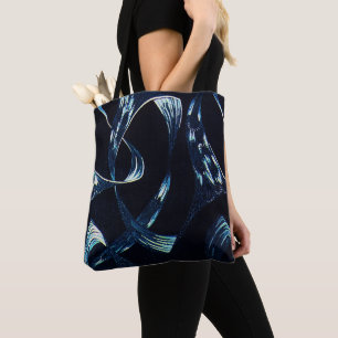 Dark Blue Background Tote Bag