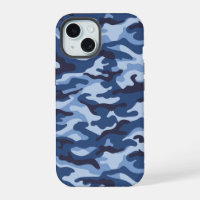 Dark Blue Camouflage Pattern