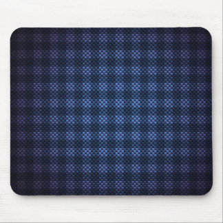 Dark blue chequered carbon fibre patterned mouse pad
