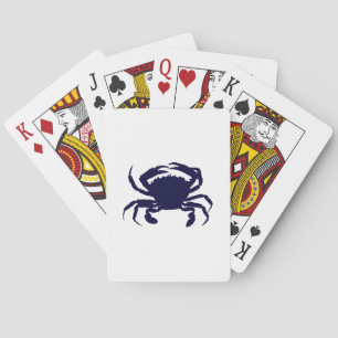 Dark Blue Crab 2 Playing Cards