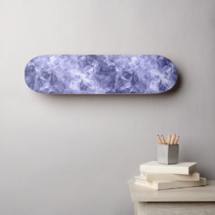 Dark Blue Crumpled Texture Skateboard