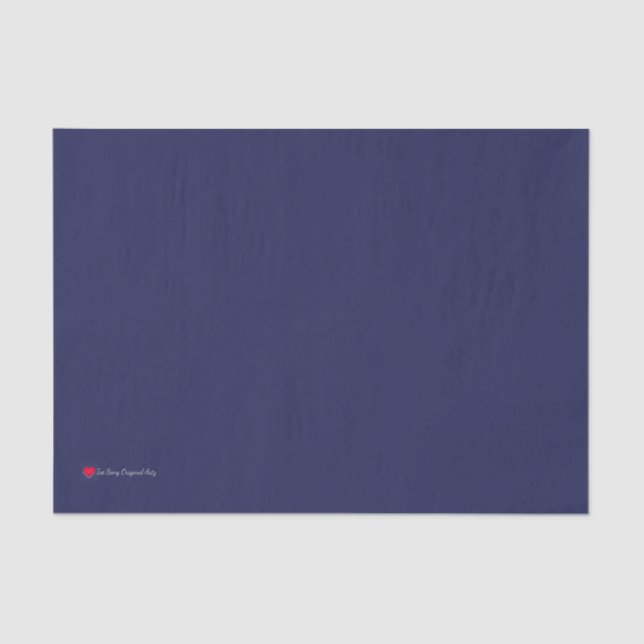 Dark Blue Decoupage Matching Tissue Paper (Front)