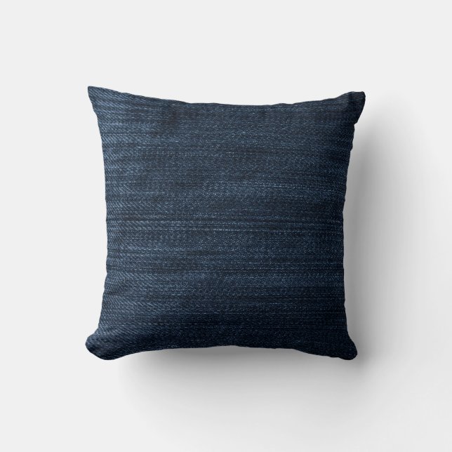 Dark Blue Denim Cushion (Front)