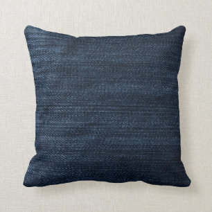 Dark Blue Denim Cushion