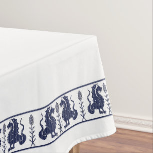 Dark Blue Dragons Tablecloth