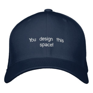 Dark blue embroidered cap