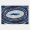Dark Blue Geode and Gold Digital Art