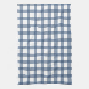 Dark Blue Gingham Tea Towel