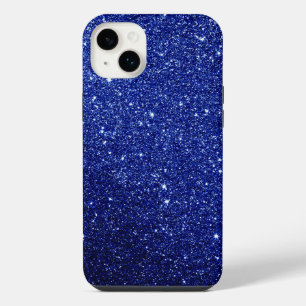 Dark Blue Glitter Design iPhone 14 Plus Case