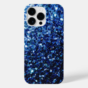 Dark Blue glitter sparkles iPhone 14 Pro Max Case