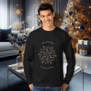 Dark Blue & Gold Midnight Sparkle Stars New Year  Sweatshirt
