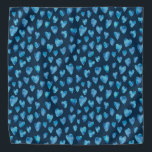 Dark Blue Heart Bandanna<br><div class="desc">Watercolour Heart design on a dark blue background.  Other colours available.

Please contact me for customisation and special requests.  (c) Zoe Chapman Design</div>