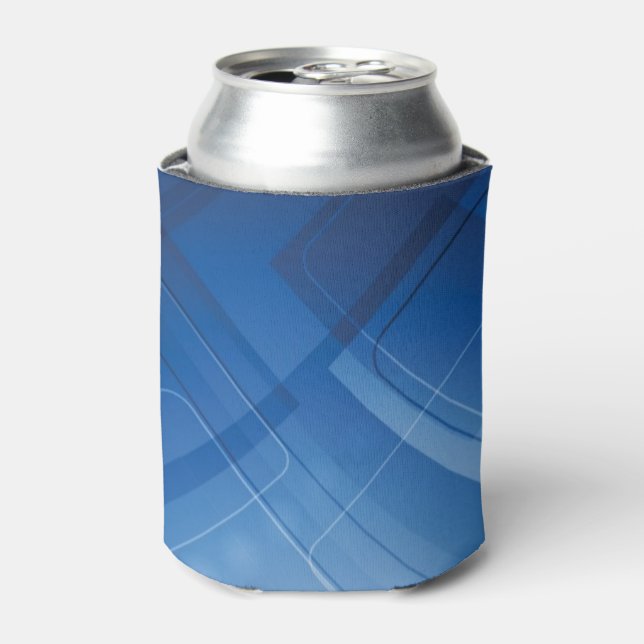Dark blue hi-tech background can cooler (Can Front)